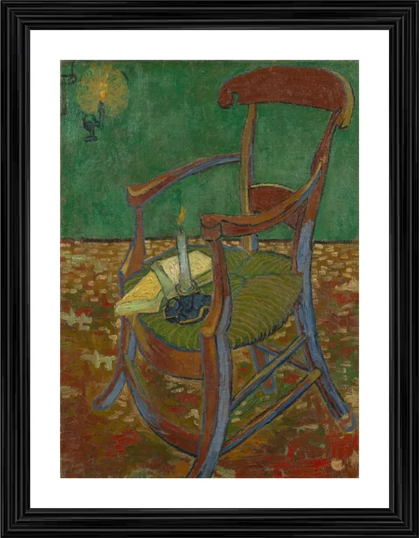 Gauguins_Chair_1888,_A_Painting_by_Van_Gogh,_Framed,_Wall_Decor,_Multicolor