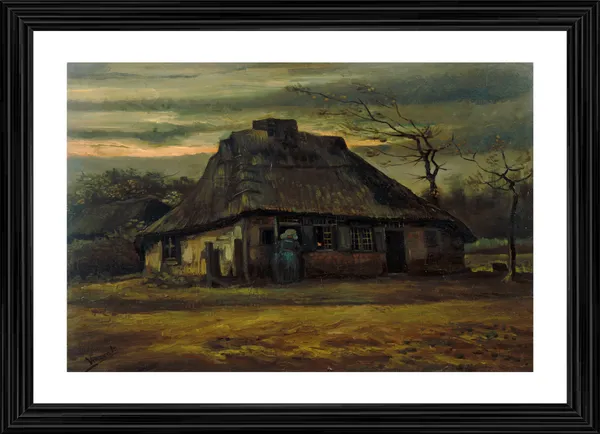 The_Cottage_1885,_A_Painting_by_Van_Gogh,_Framed,_Wall_Decor,_Multicolor