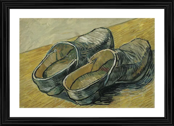 A_Pair_of_Leather_Clogs_1889,_A_Painting_by_Van_Gogh,_Framed,_Wall_Decor,_Multicolor