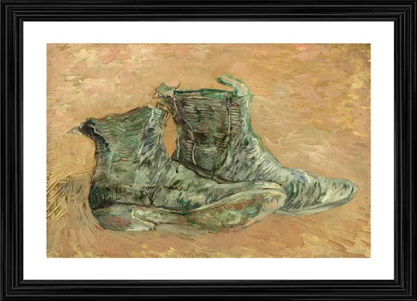 Shoes_1887,_A_Painting_by_Van_Gogh,_Framed,_Wall_Decor,_Multicolor