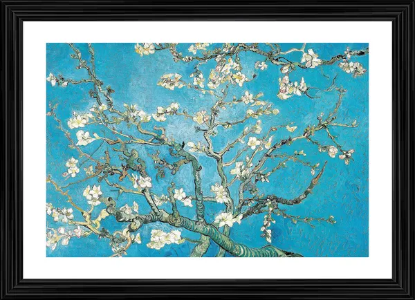 Almond_Blossom_1890,_A_Painting_by_Van_Gogh,_Framed,_Wall_Decor,_Multicolor