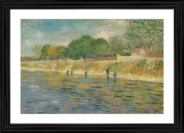 Bank_of_the_Seine_1887,_A_Painting_by_Van_Gogh,_Framed,_Wall_Decor,_Multicolor