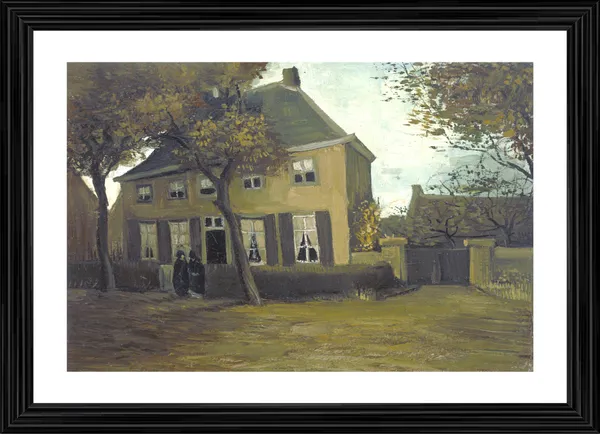 The_Vicarage_at_Nuenen_1885,_A_Painting_by_Van_Gogh,_Framed,_Wall_Decor,_Multicolor