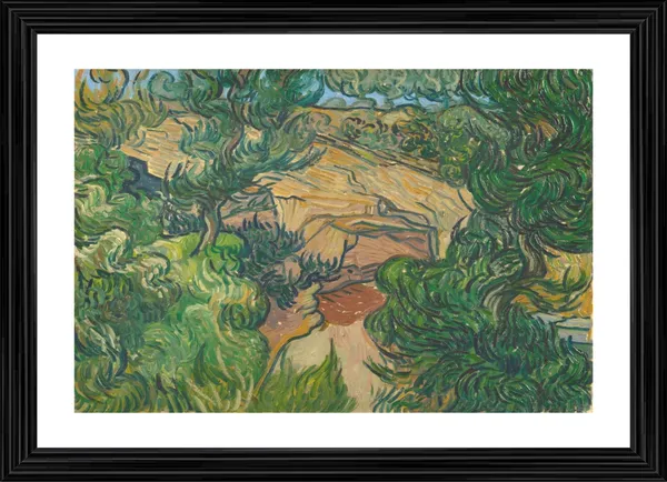Entrance_To_A_Quarry_1889,_A_Painting_by_Van_Gogh,_Framed,_Wall_Decor,_Multicolor
