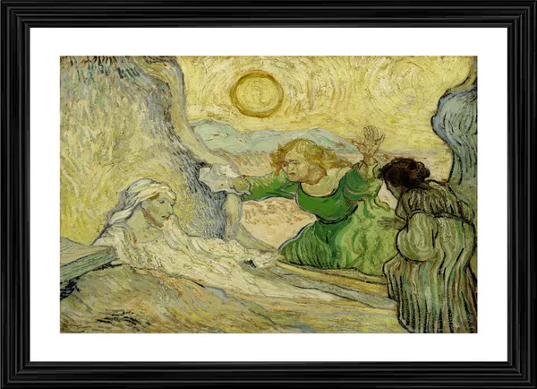 The_Raising_of_Lazarus_1890,_A_Painting_by_Van_Gogh,_Framed,_Wall_Decor,_Multicolor