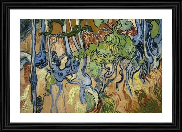 Tree_Roots_1890,_A_Painting_by_Van_Gogh,_Framed,_Wall_Decor,_Multicolor