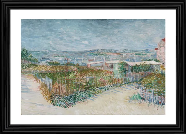 Montmartre:_Behind_the_Windmill_1887,_A_Painting_by_Van_Gogh,_Framed,_Wall_Decor,_Multicolor