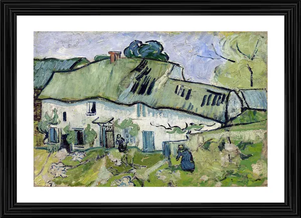 Farmhouse_1890,_A_Painting_by_Van_Gogh,_Framed,_Wall_Decor,_Multicolor