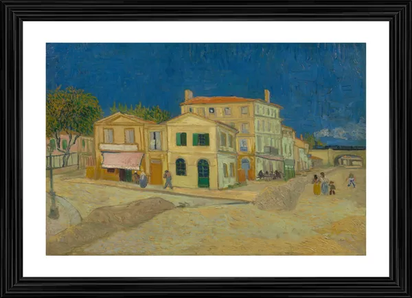 The_Yellow_House_1888,_A_Painting_by_Van_Gogh,_Framed,_Wall_Decor,_Multicolor