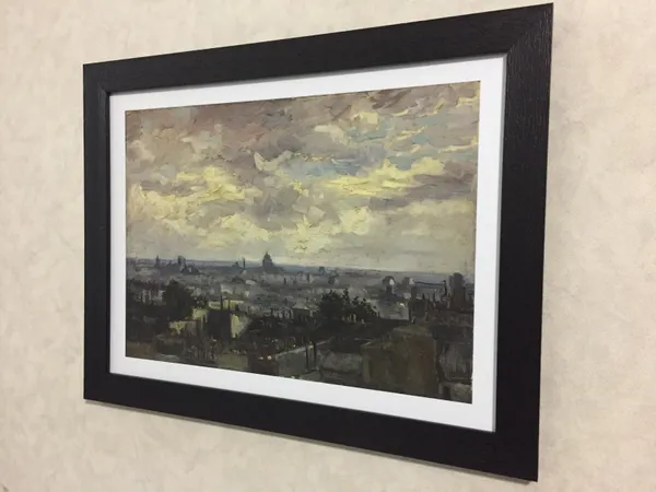 View_of_Paris_1886,_A_Painting_by_Van_Gogh,_Framed,_Wall_Decor,_Multicolor