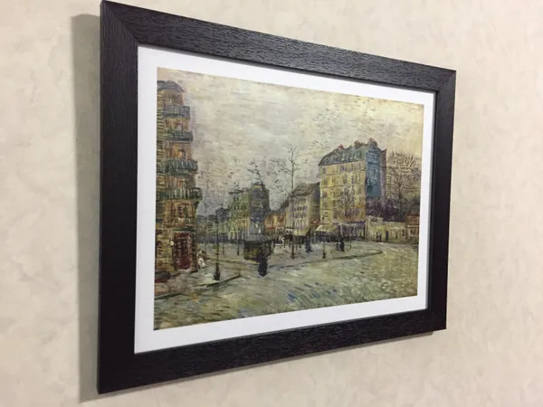 Boulevard_De_Clichy_1887,_A_Painting_by_Van_Gogh,_Framed,_Wall_Decor,_Multicolor
