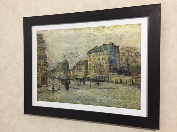 Boulevard_De_Clichy_1887,_A_Painting_by_Van_Gogh,_Framed,_Wall_Decor,_Multicolor