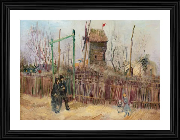 Street_Scene_in_Montmartre_1887,_A_Painting_by_Van_Gogh,_Framed,_Wall_Decor,_Multicolor