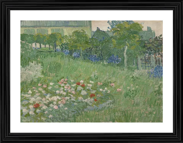 Daubignys_Garden_1890,_A_Painting_by_Van_Gogh,_Framed,_Wall_Decor,_Multicolor