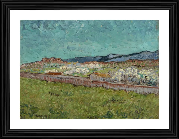 View_of_the_Alpilles_1890,_A_Painting_by_Van_Gogh,_Framed,_Wall_Decor,_Multicolor