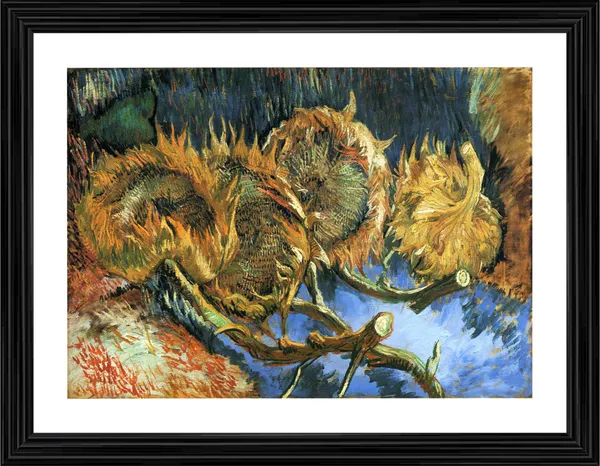 Sunflowers_Gone_To_Seed_1888,_A_Painting_by_Van_Gogh,_Framed,_Wall_Decor,_Multicolor