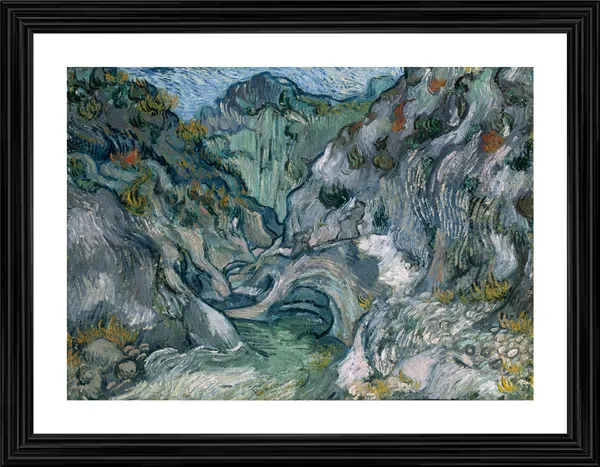 Ravine_1889,_A_Painting_by_Van_Gogh,_Framed,_Wall_Decor,_Multicolor
