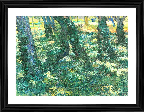 Undergrowth_1889,_A_Painting_by_Van_Gogh,_Framed,_Wall_Decor,_Multicolor