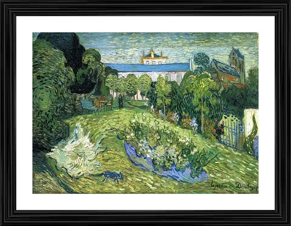 Daubignys_Garden_1890,_A_Painting_by_Van_Gogh,_Framed,_Wall_Decor,_Multicolor