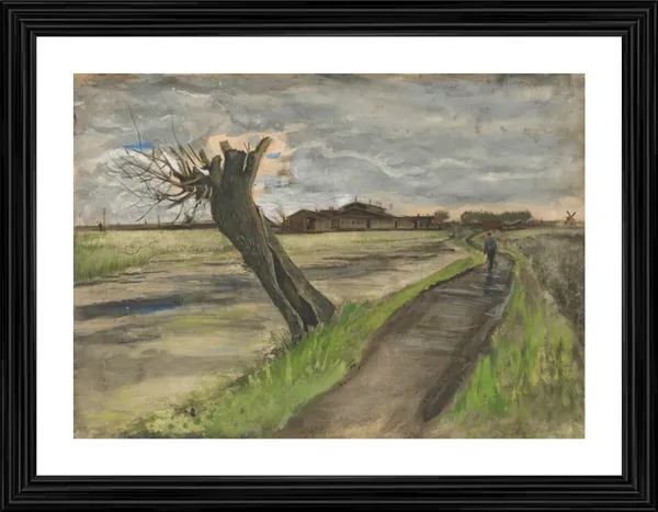Pollard_Willow_1882,_A_Painting_by_Van_Gogh,_Framed,_Wall_Decor,_Multicolor