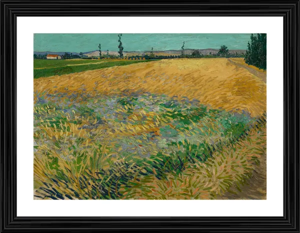 Wheatfield_1888,_A_Painting_by_Van_Gogh,_Framed,_Wall_Decor,_Multicolor