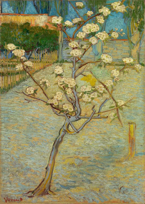 Small_Pear_Tree_in_Blossom_(1888),_A_Painting_by_Van_Gogh,_Unframed_Canvas_Print,_Multicolor