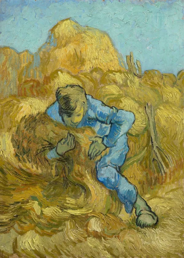 The_Sheaf-Binder_(1889)_,_A_Painting_by_Van_Gogh,_Unframed_Canvas_Print,_Multicolor