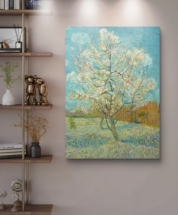 The_Pink_Peach_Tree_(1888),_A_Painting_by_Van_Gogh,_Unframed_Canvas_Print,_Multicolor