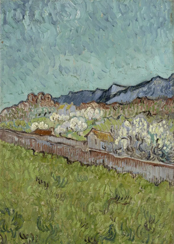 View_of_the_Alpilles_(1890)_,_A_Painting_by_Van_Gogh,_Unframed_Canvas_Print,_Multicolor