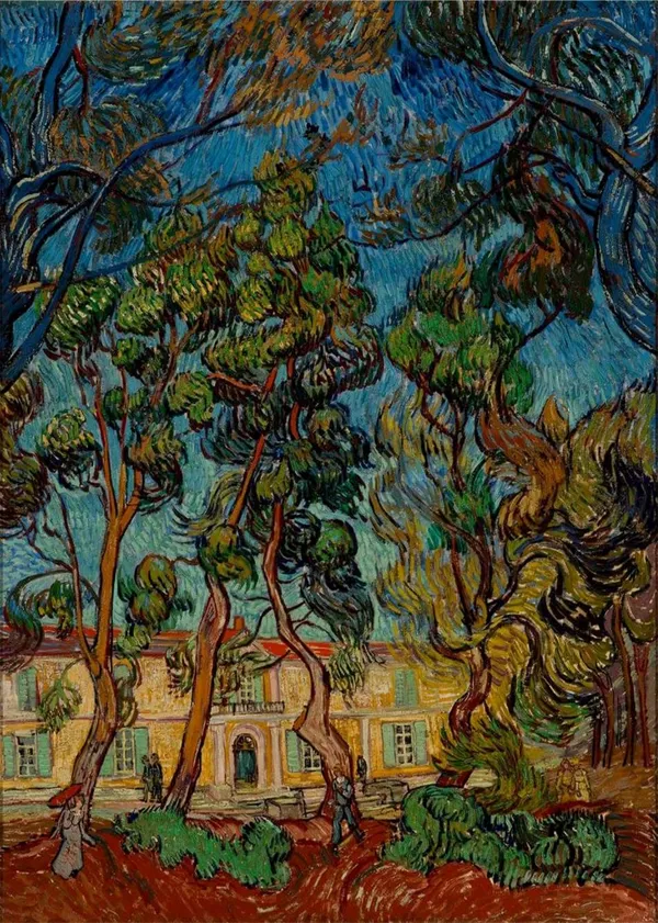 Trees_in_Asylum's_Garden_(1889),_A_Painting_by_Van_Gogh,_Unframed_Canvas_Print,_Multicolor
