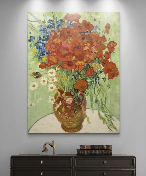 Cornflowers_and_Poppies_(1887)_,_A_Painting_by_Van_Gogh,_Unframed_Canvas_Print,_Multicolor