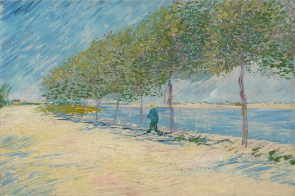 By_the_Seine_(1887),_A_Painting_by_Van_Gogh,_Unframed_Canvas_Print,_Multicolor