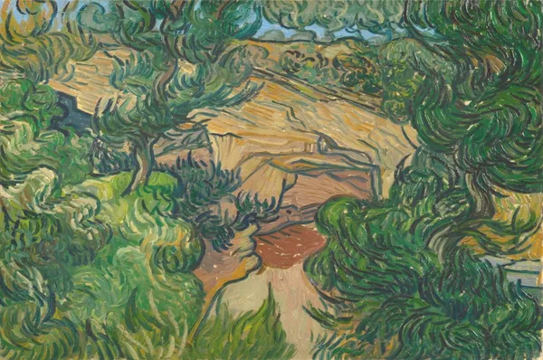 Entrance_to_a_Quarry_(1889),_A_Painting_by_Van_Gogh,_Unframed_Canvas_Print,_Multicolor