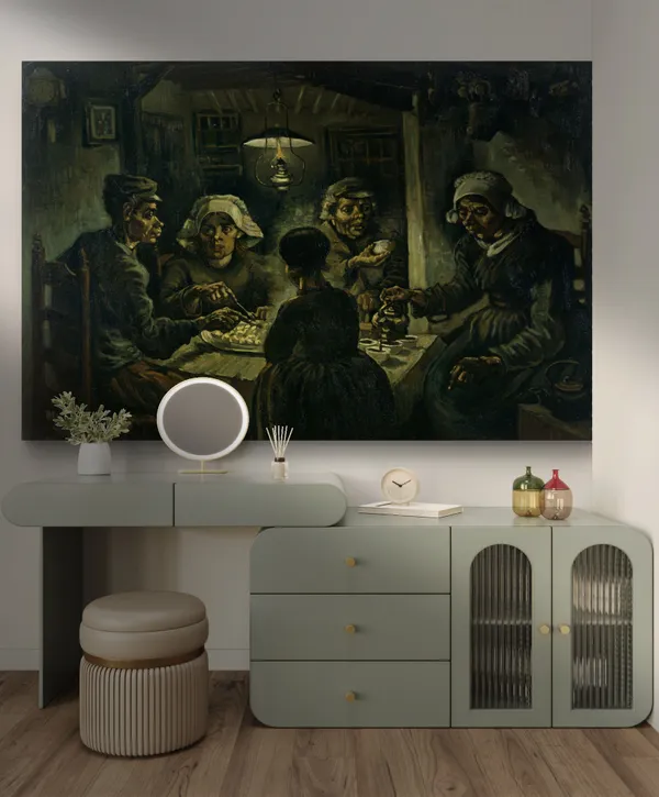 Potato_Eaters_(1885),_A_Painting_by_Van_Gogh,_Unframed_Canvas_Print,_Multicolor