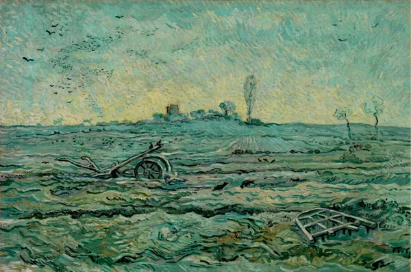 Snow-Covered_Field_(1890),_A_Painting_by_Van_Gogh,_Unframed_Canvas_Print,_Multicolor