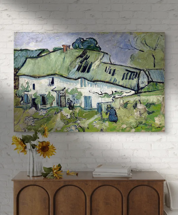 Farmhouse_(1890),_A_Painting_by_Van_Gogh,_Unframed_Canvas_Print,_Multicolor