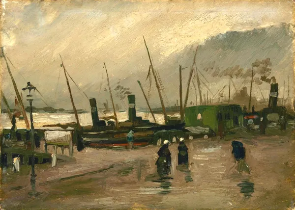 De_Ruijterkade_in_Amsterdam_(1885),_A_Painting_by_Van_Gogh,_Unframed_Canvas_Print,_Multicolor