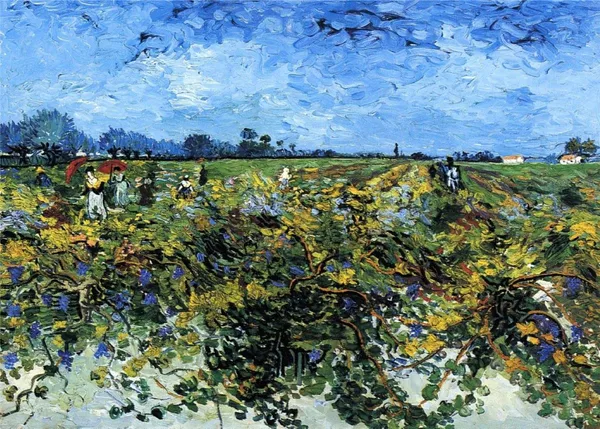 The_Green_Vineyard_(1888),_A_Painting_by_Van_Gogh,_Unframed_Canvas_Print,_Multicolor