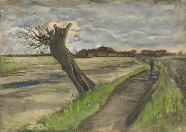 Pollard_Willow_(1882),_A_Painting_by_Van_Gogh,_Unframed_Canvas_Print,_Multicolor