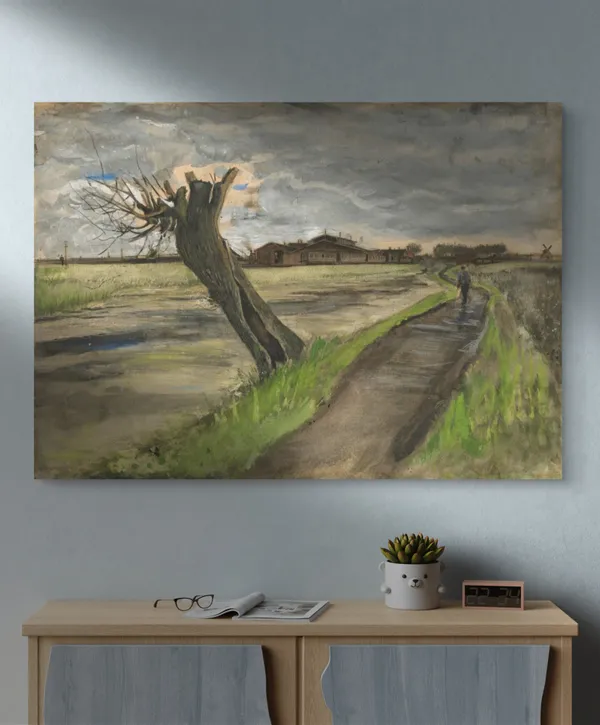 Pollard_Willow_(1882),_A_Painting_by_Van_Gogh,_Unframed_Canvas_Print,_Multicolor