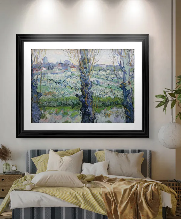 *View_of_Arles_&_Mulberry_Tree,_Van_Gogh_Paintings,_Set_of_2,_Framed,_Wall_D�cor,_Multicolor