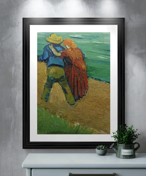 Two_Lovers_in_Arles_1888,_A_Painting_by_Van_Gogh,_Framed,_Wall_Decor,_Multicolor