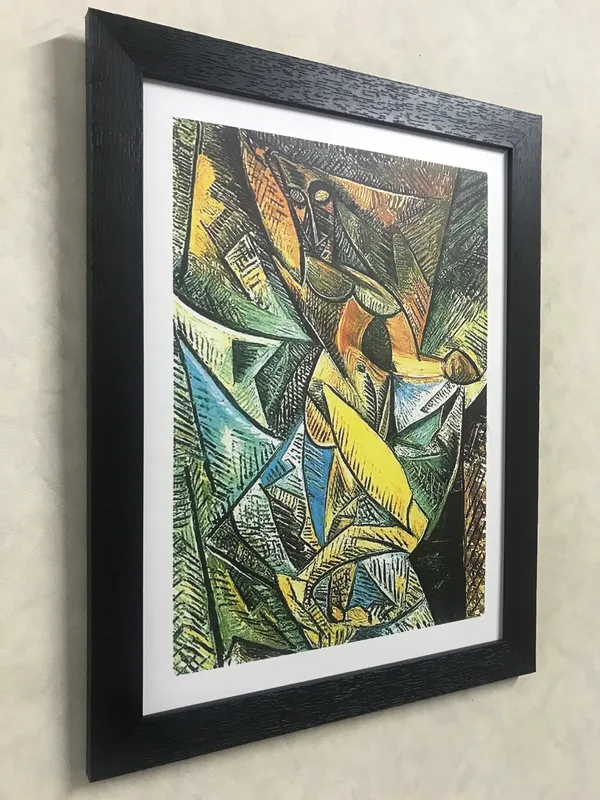 Dance_with_Veils_&_Cubist_Person,_Paintings_by_Pablo_Picasso,_Framed,_Set_of_2,_,_Multicolor