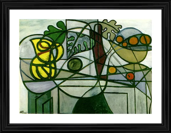 Still_Life_Replica,_A_Painting_by_Pablo_Picasso,_Framed,_Wall_Decor,_Multicolor