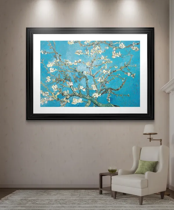 Almond_Blossom_1890,_A_Painting_by_Van_Gogh,_Framed,_Wall_Decor,_Multicolor