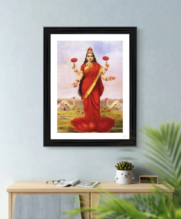 Lakshmi,_1896,_A_Raja_Ravi_Varma_Painting,_Framed,_Wall_Decor,_Multicolor