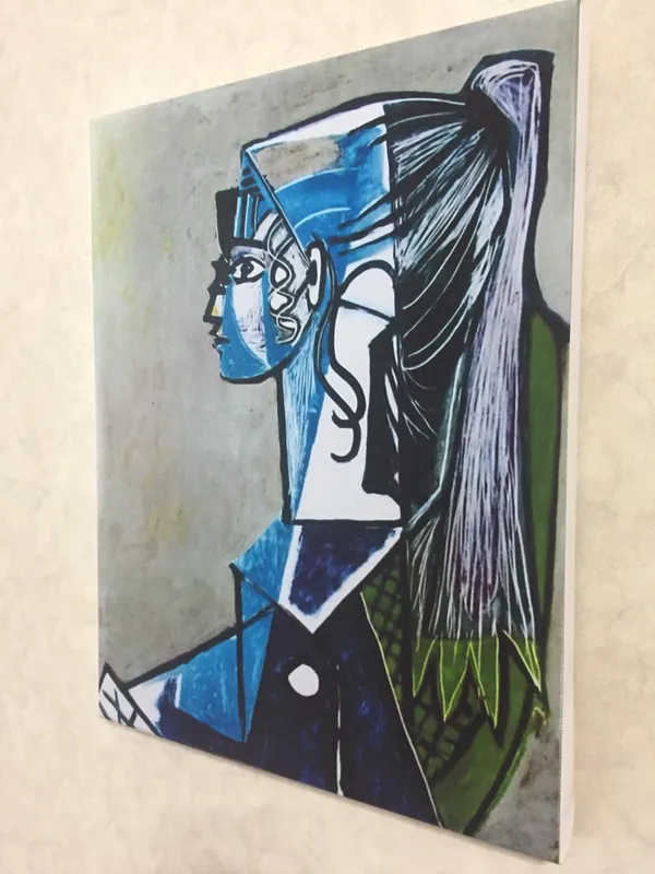 Sylvette_of_Jacqueline_1954,_A_Painting_by_Pablo_Picasso,_Framed_Canvas,_Wall_Decor,_Multicolor