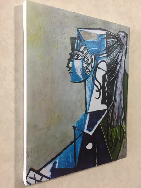 Sylvette_of_Jacqueline_1954,_A_Painting_by_Pablo_Picasso,_Framed_Canvas,_Wall_Decor,_Multicolor