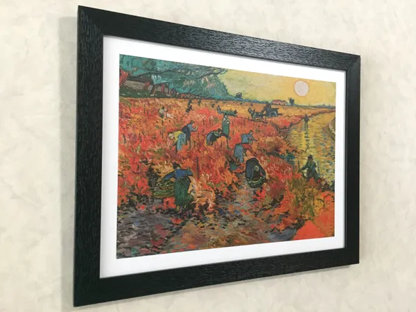The_Red_Wineyard,_1888_,_A_Painting_by_Van_Gogh,_Framed,_Wall_Decor,_Multicolor