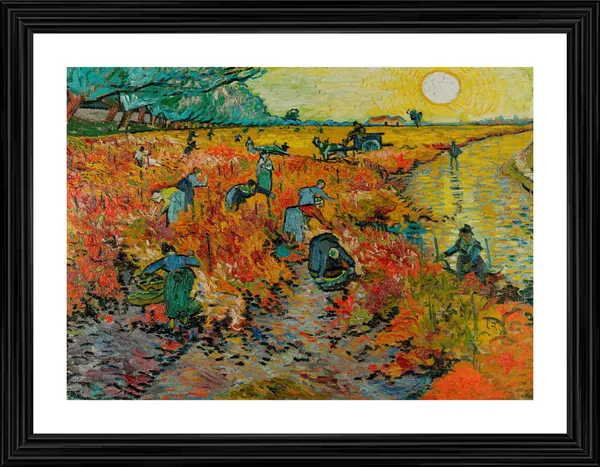The_Red_Wineyard,_1888_,_A_Painting_by_Van_Gogh,_Framed,_Wall_Decor,_Multicolor